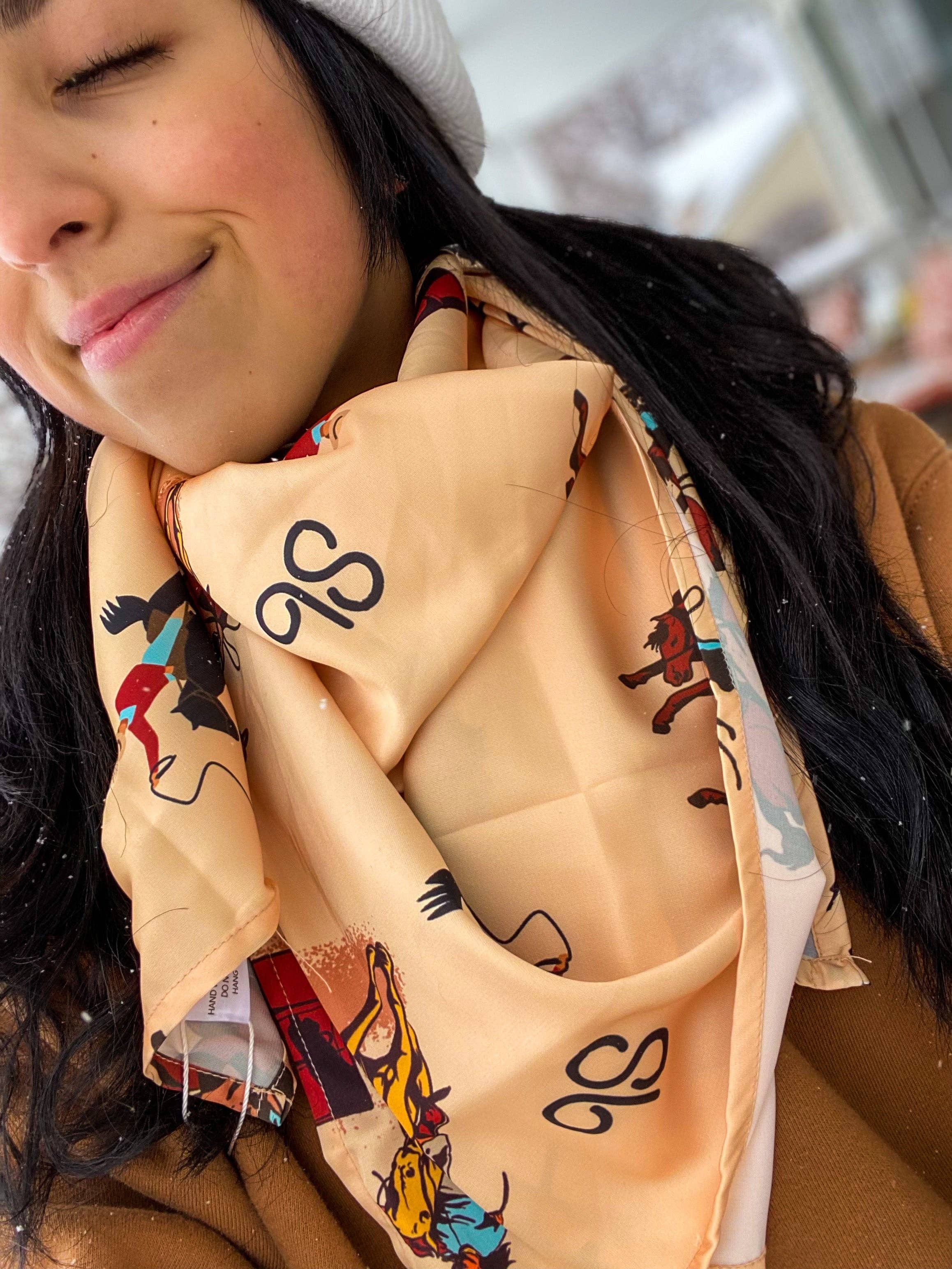 The Front Porch Label - Wholesale Scarf - Women's - Vintage Cowboy Wild Rags2