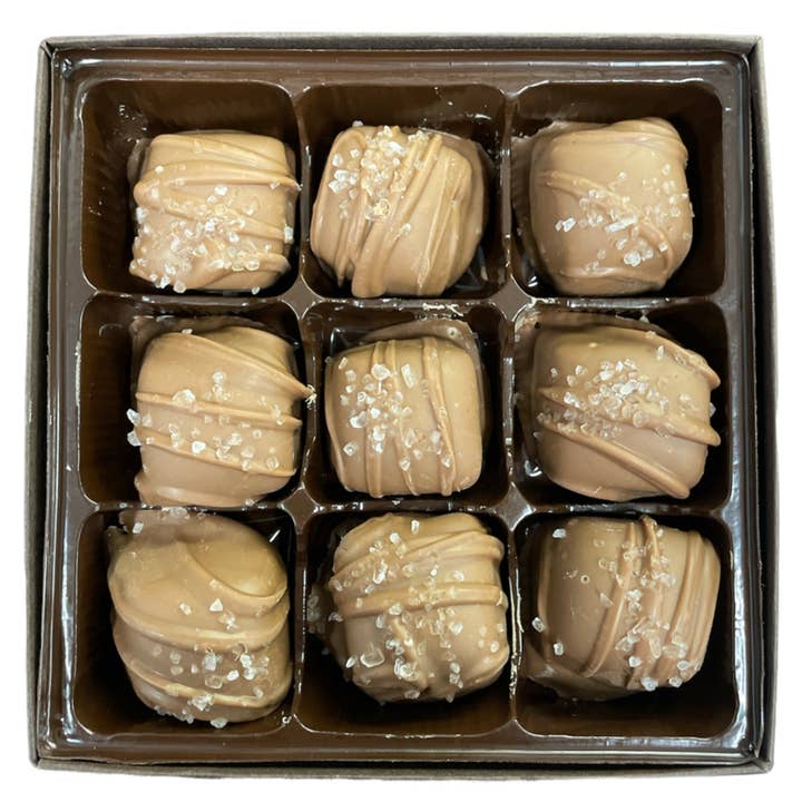 Caramels with Sea Salt - 9 Piece for wholesale by Bedford Candies