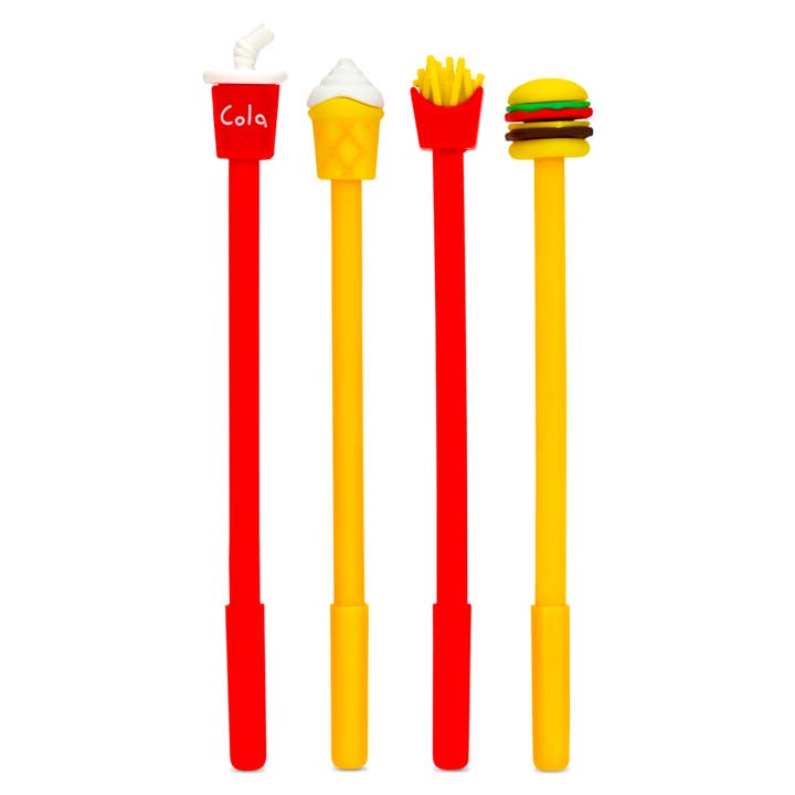 FAST FOOD PENS - 24 PENS for wholesale by Iscream