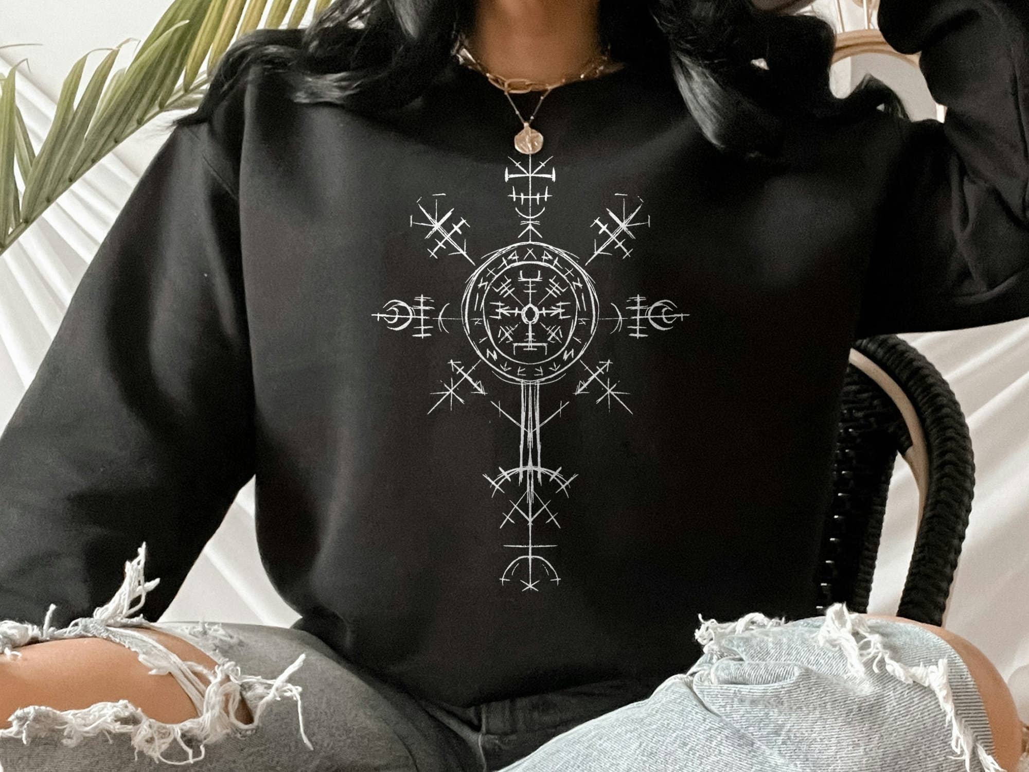 PositiveParty - Wholesale Graphic Sweatshirt - Women's - Valkyrie Symbolvalkyrie Symbol Sweatshirt0