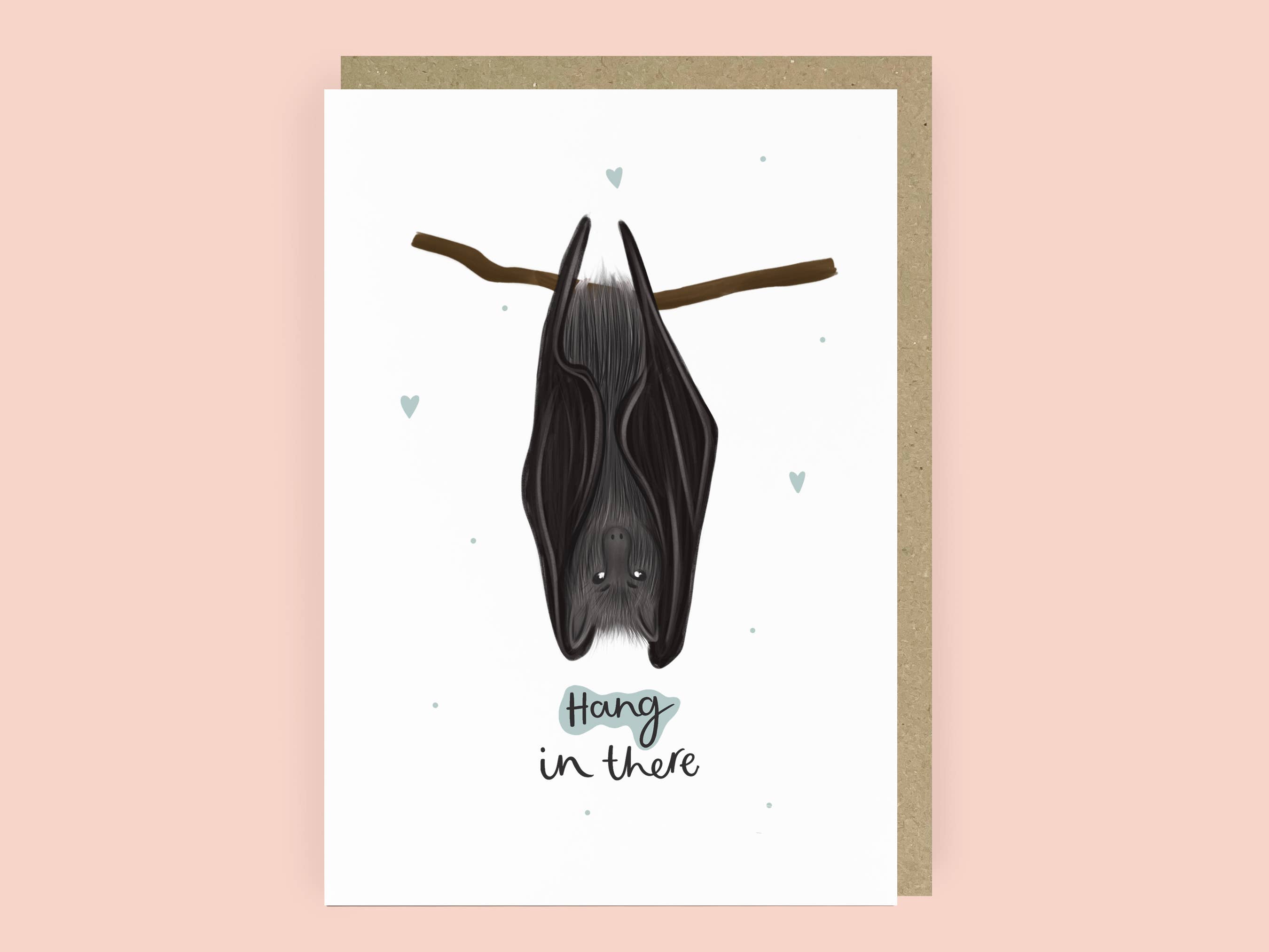 Abbie Imagine - Wholesale Sympathy Card - Hang In There Bat Sympathy Card0
