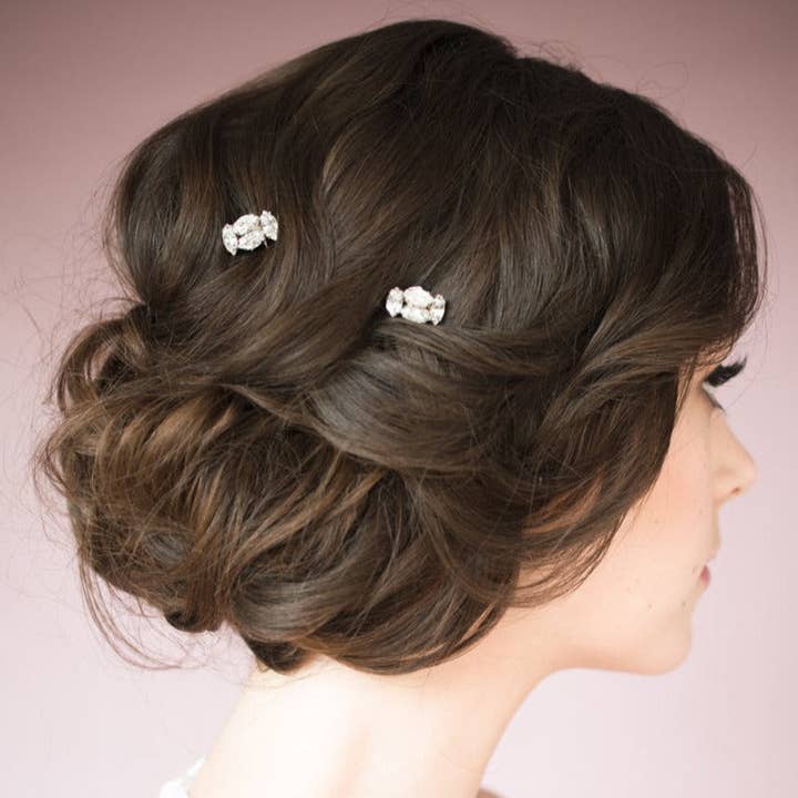 BARBEL Crystal Bridal Hair Pins for wholesale by Blair Nadeau Bridal Adornments