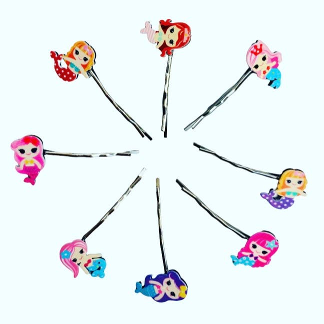 Jewells – wholesale Hair clip – Women’s – Pair of Mermaid resin hairgrips4