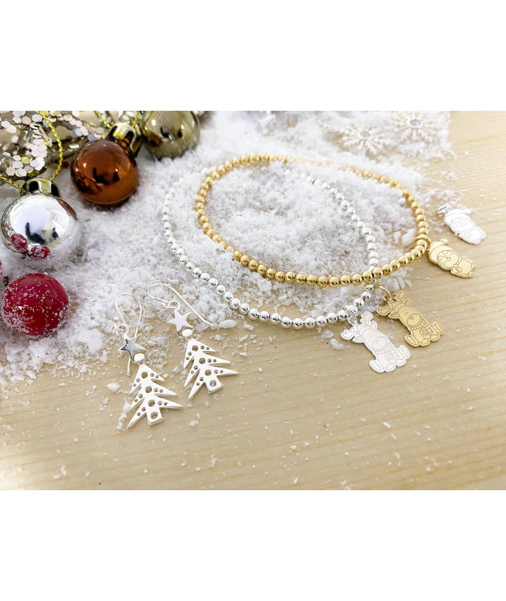 COM FORSA SL - Wholesale Individual Charm/Pendant - Gold-Plated Sterling Silver 925 Penguin With Hat Pendant 102