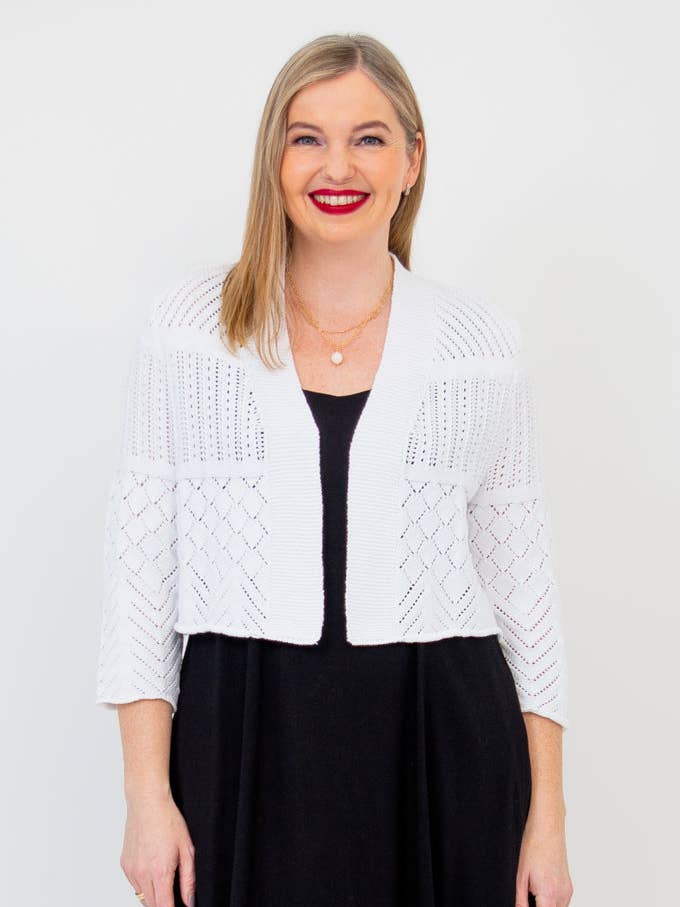 Maglione Aldi, Bianco, Cotone per la vendita all'ingrosso da parte di Blue Sky Clothing Co LLC