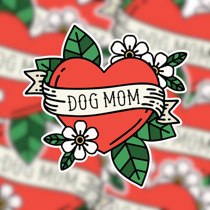 The Doggy District - Wholesale Sticker - Dog Mom Tattoo Sticker1