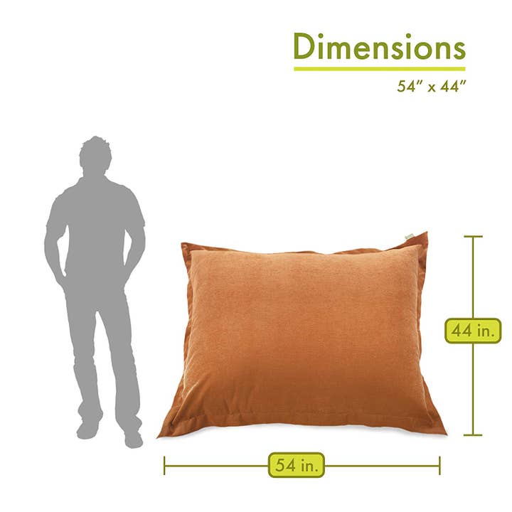 Majestic Home Goods - Wholesale Floor Pillow - Majestic Home Goods Orange Villa Floor Pillow