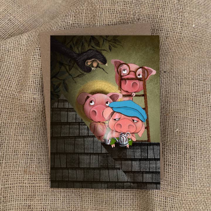 “Os Três Porquinhos e a Magnólia Falante” por atacado de Dafri Studios