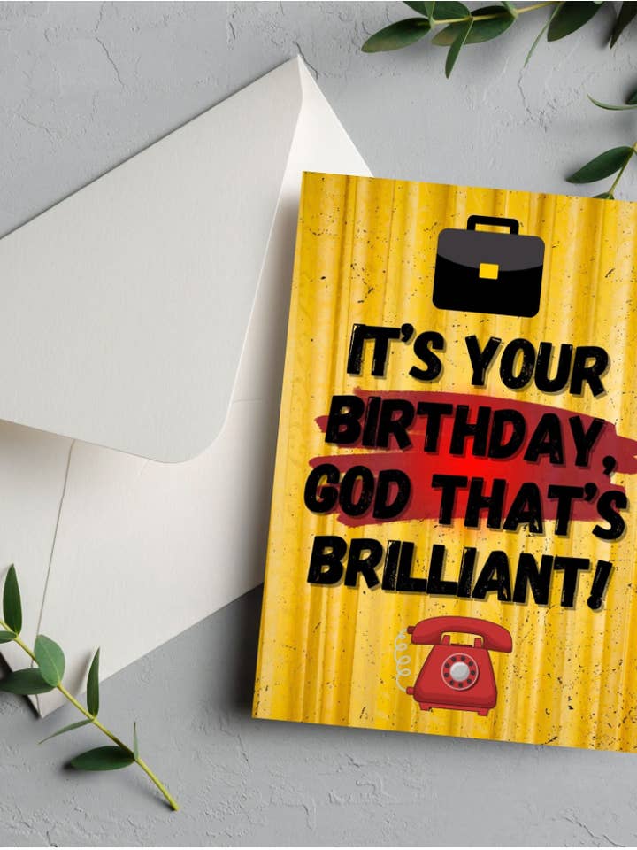 Geburtstagskarte mit Liedtext von Operation Mincemeat für den Großhandel von Printicole