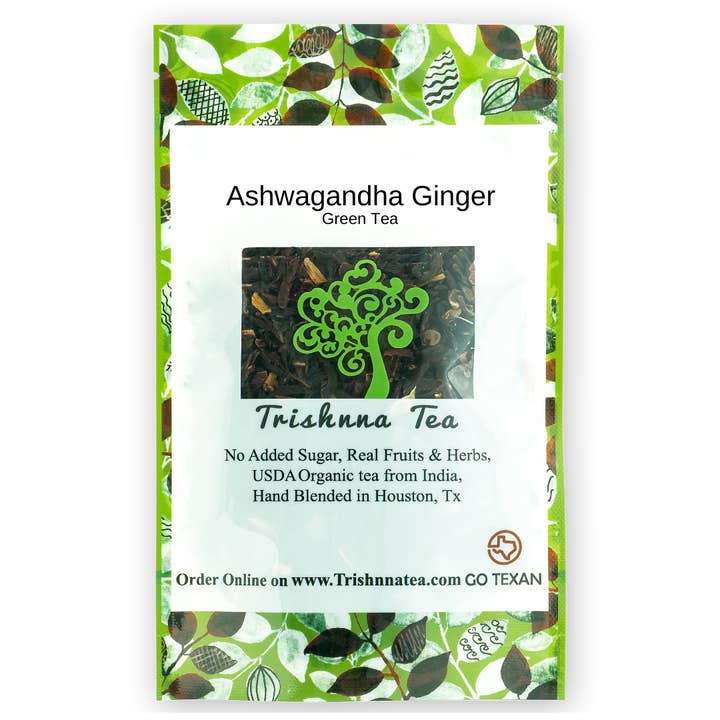 Trishnna Tea - Wholesale Loose Tea - Ashwagandha Ginger Herbal Tea - 3 OZ