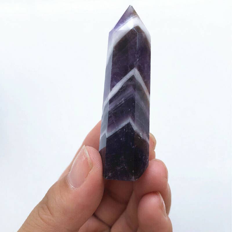 Gemcohub - Wholesale Spirituele steen/kristal - Natuurlijke Droom Amethist Kristal Kolom Ornamenten2