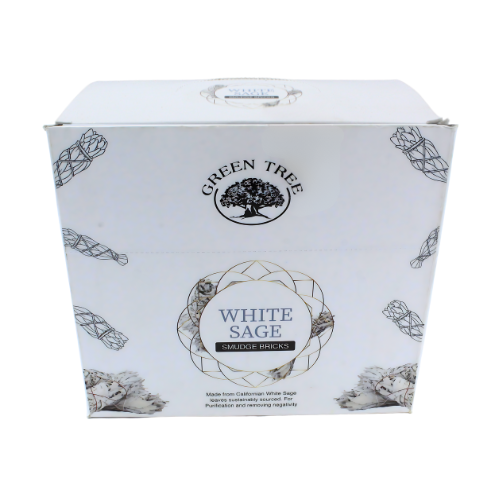 Green Tree - Vendita all'ingrosso Stick smudge - Mattoncini di Salvia Bianca per Purificazione Green Tree (15 mattoncini con bruciatore)1