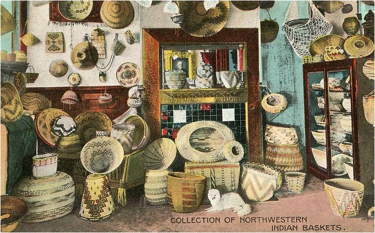 Found Image Press - Wholesale Postcard - Postcard NA-101 Northwestern Indian Baskets0