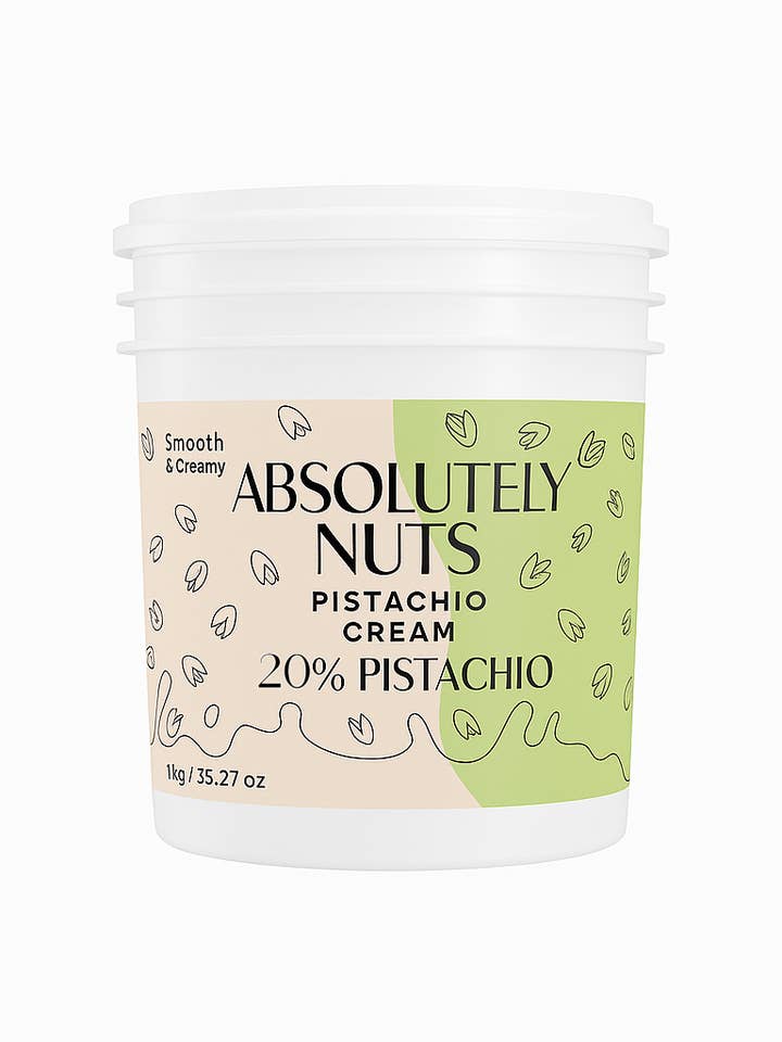 Pistachio Cream 20% 2.2lbs for wholesale by Absolutely Nuts