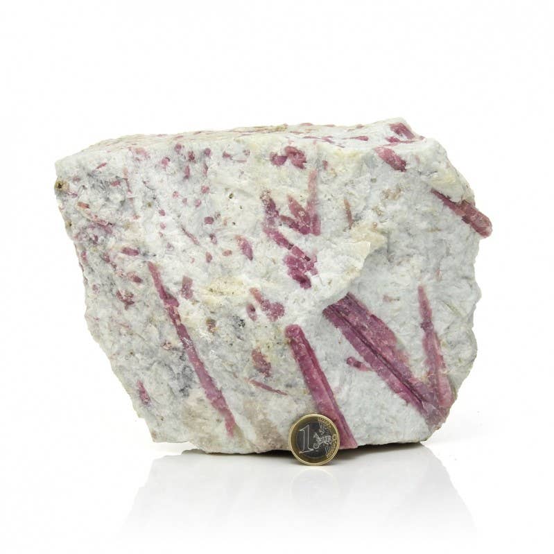 UniArt - Wholesale Spiritual Stone/Crystal - Pink tourmaline in matrix with aquamarine1