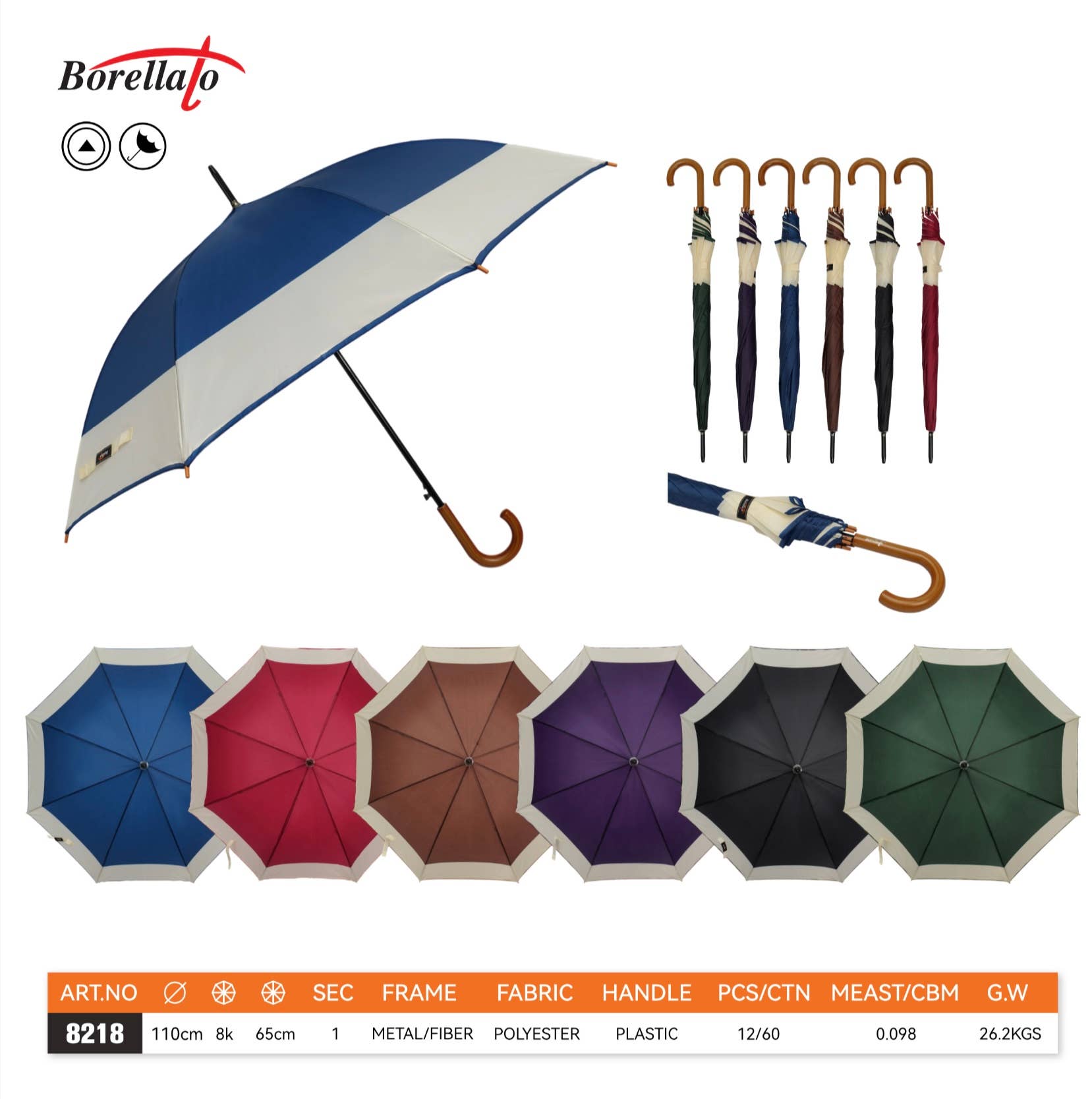 mixed LARGE AUTOMATIC UMBRELLAS for wholesale on Faire