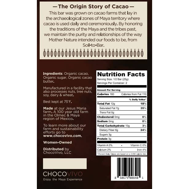 ChocoVivo - Wholesale Chocolate Bar - 90% Cacao Dark Chocolate Bar