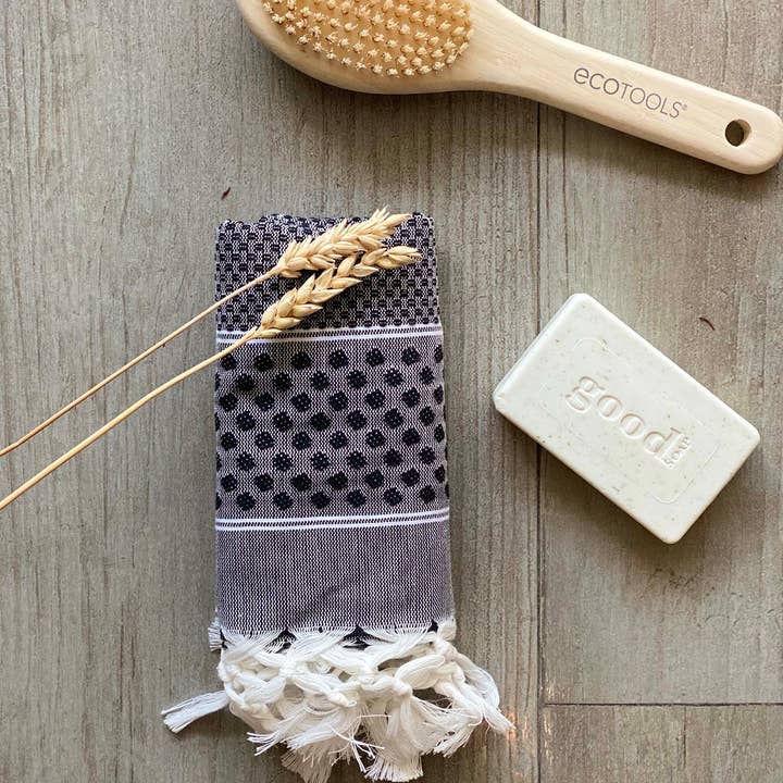 navy Hand towel Polka Dots for wholesale on Faire1