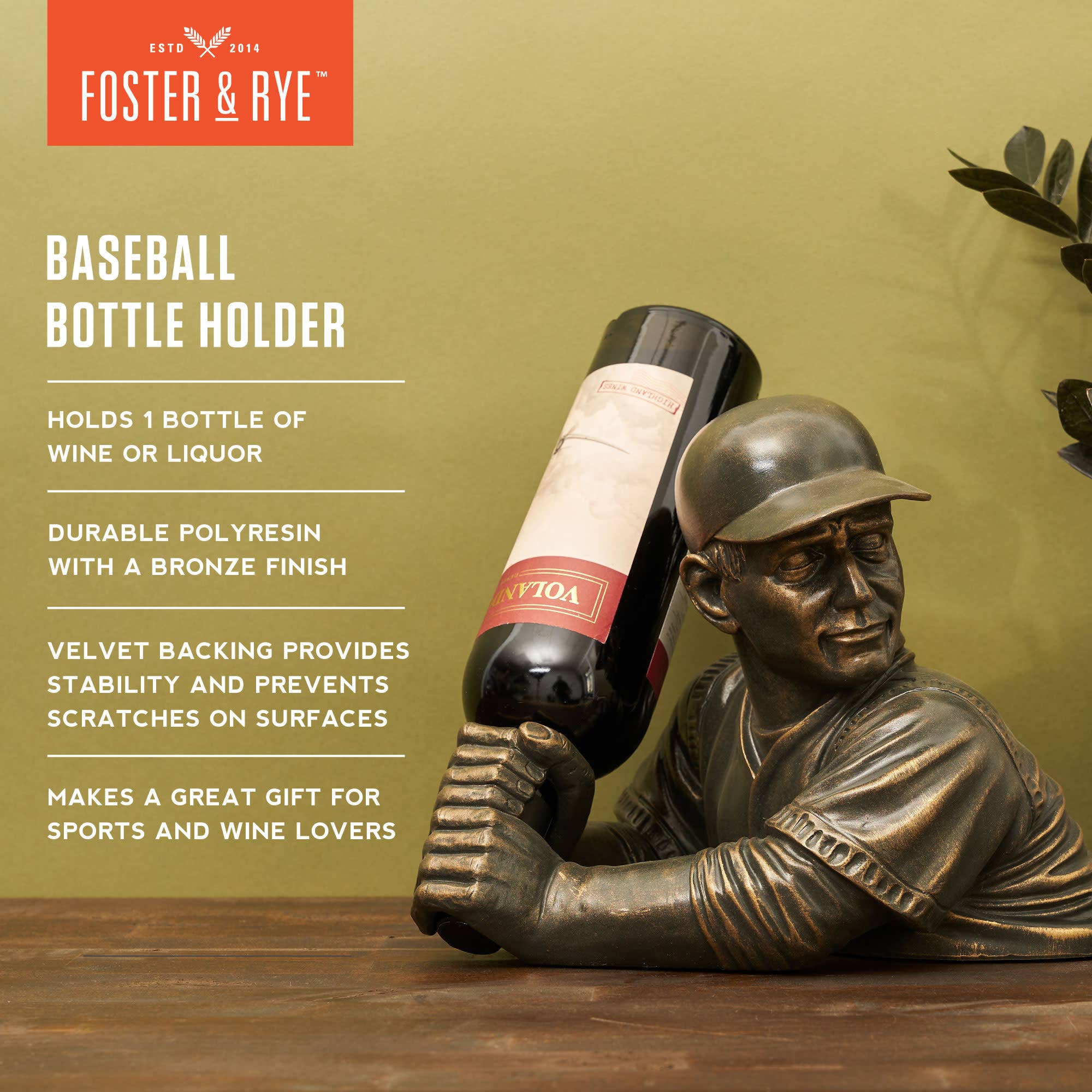 Foster & Rye - Wholesale Bottle Rack/Holder - Baseball Bottle Holder3