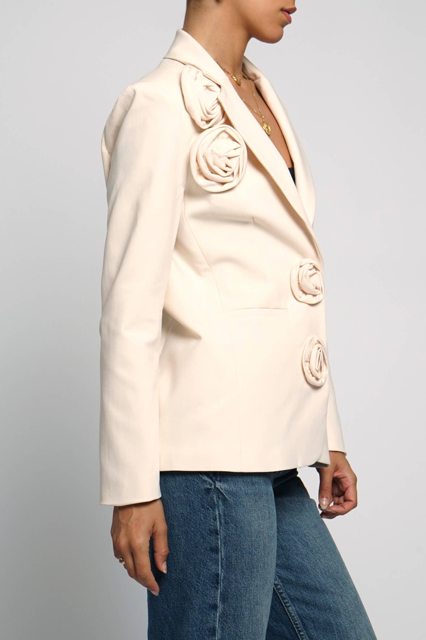 Sans Souci - Wholesale Blazer - Women's - ROSETTE ACCENT BLAZER9