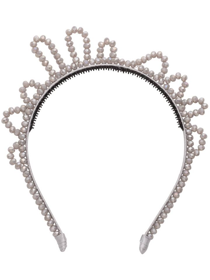Bandeau Glass Princess - Gris argenté pour la vente par Project 6 NY Kids