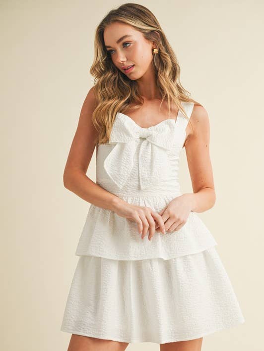 Robe à nœud avant texturé en tissu CD05565 pour la vente par TCEC