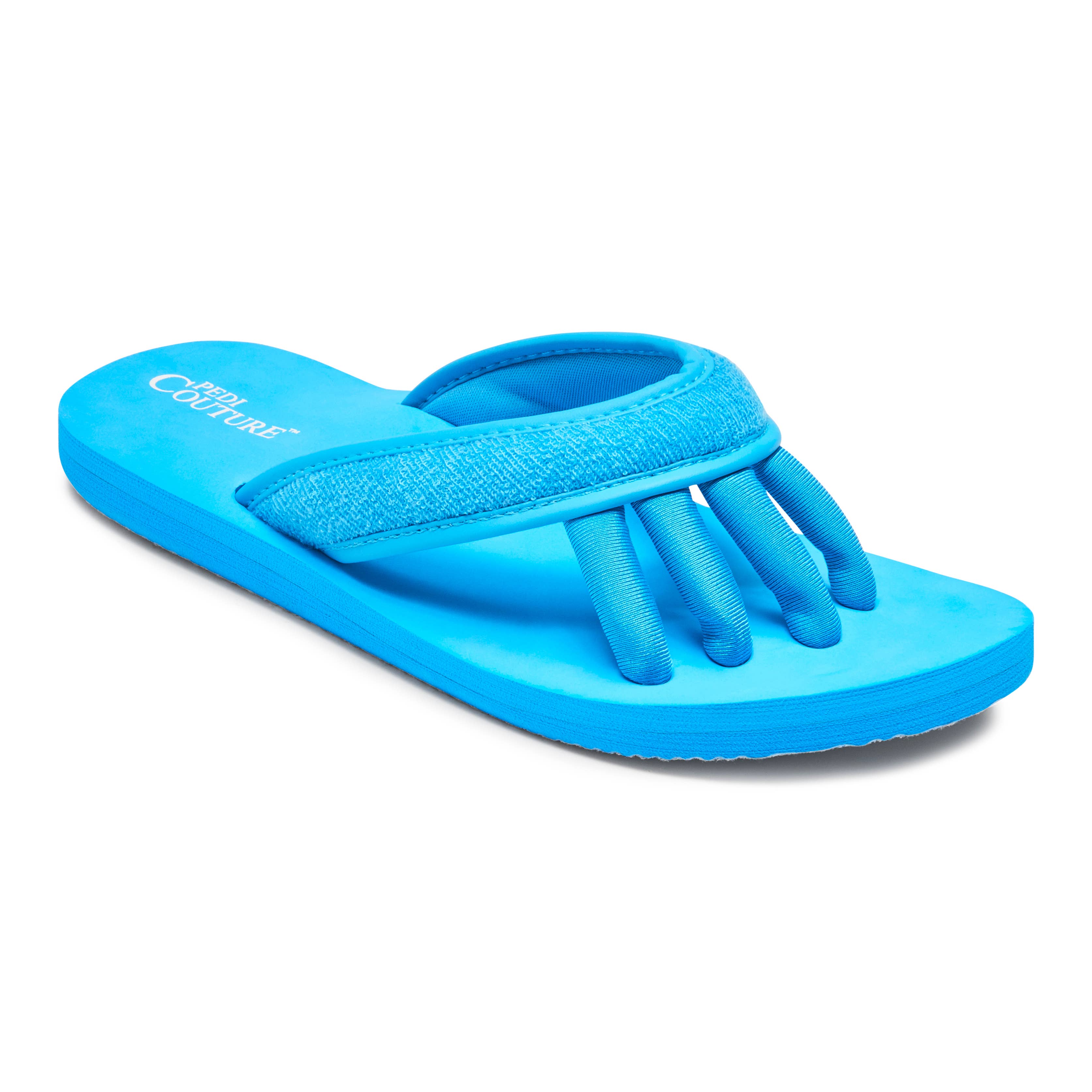 Pedi Couture - Wholesale Sandals - Women's - Turquoise Women's Comfort Toe Separator Sandals5