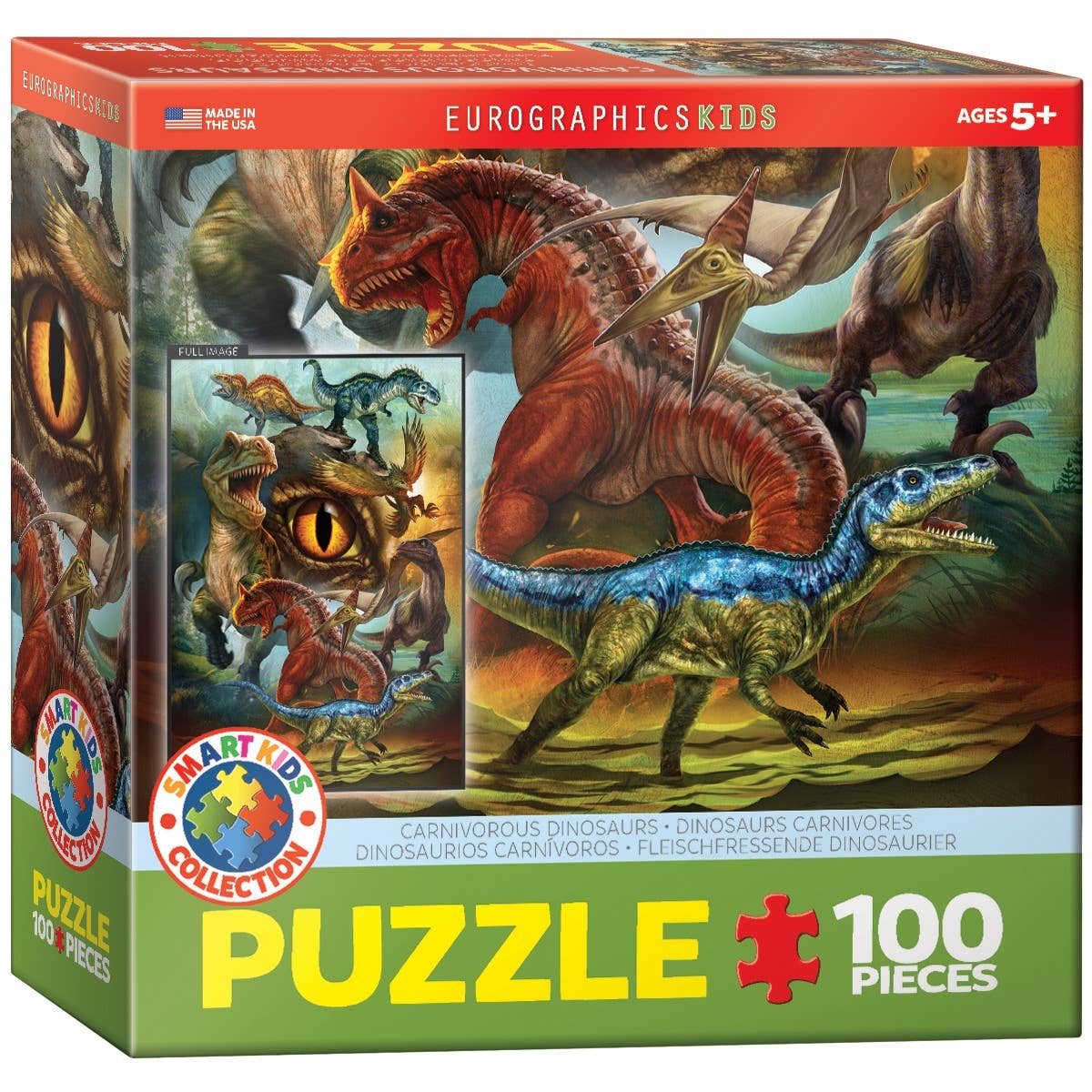 Eurographics Puzzles USA - Wholesale Puzzle - Kids - Carnivorous Dinosaurs0