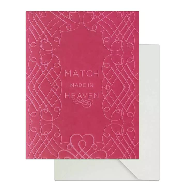 Carte Match Made in Heaven avec motif romantique vintage pour la vente par Paper Provision