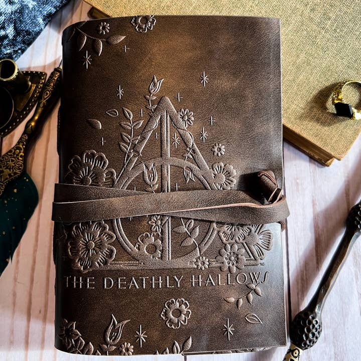 Conquest Journals - Wholesale Journal/Diary - Harry Potter Deathly Hallows Leather Wrap Journal2