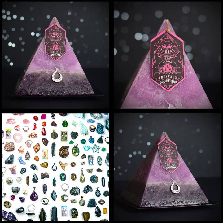 Soul-Terra - Wholesale Novelty Candle - Complete Zodiac Candle Set of 12 - Hidden Crystal Candles2