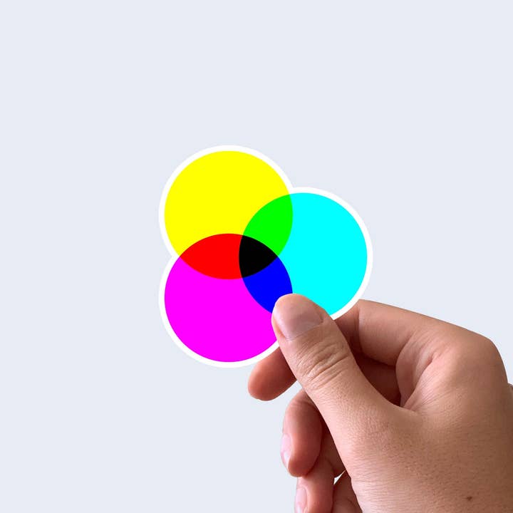 CMYK sticker, Graphic designer sticker, RGB sticker for wholesale by Creative Goodie