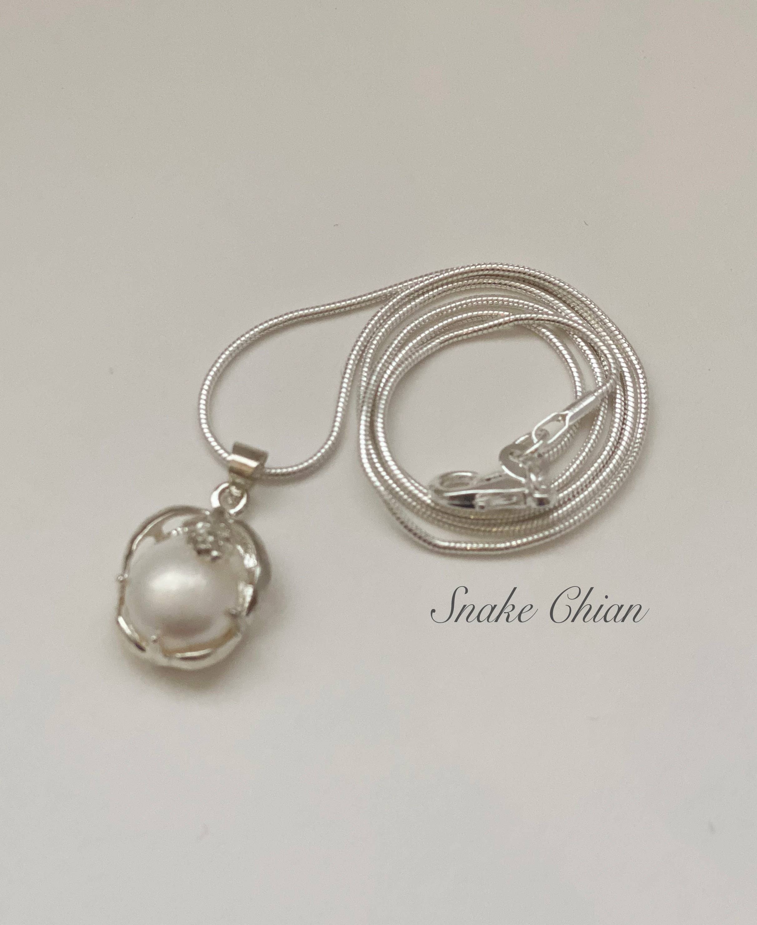 iBijoux - Vendita all'ingrosso Collana con ciondolo/pendaglio - Collana di Perle Coltivate d'Acqua Dolce (1N02)8