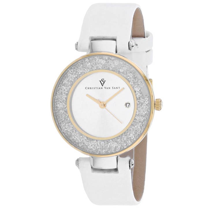 Christian Van Sant Women's Dazzle Silver Dial Watch - CV1223 for wholesale by Auction Clearance