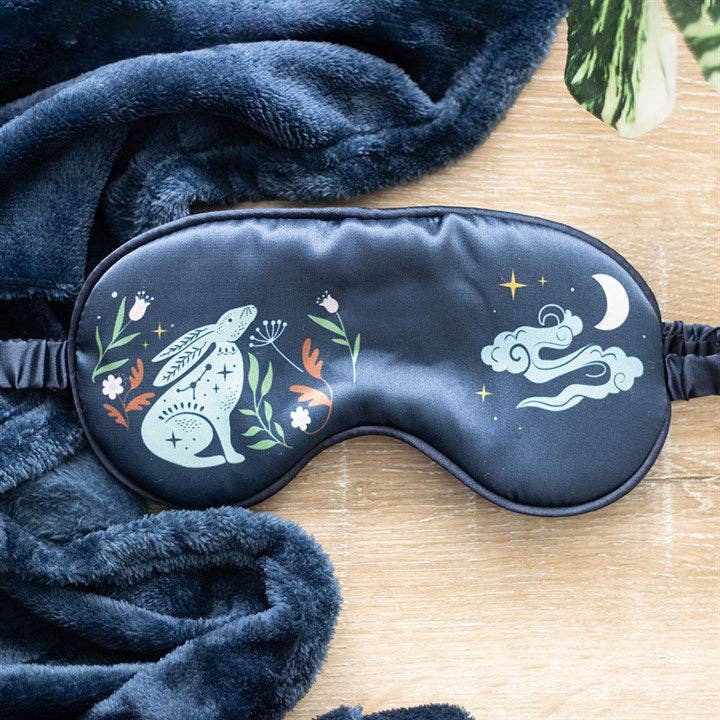Something Different Wholesale - Wholesale Sleep/Eye Mask - Mystical Midnight Hare Satin Sleep Mask