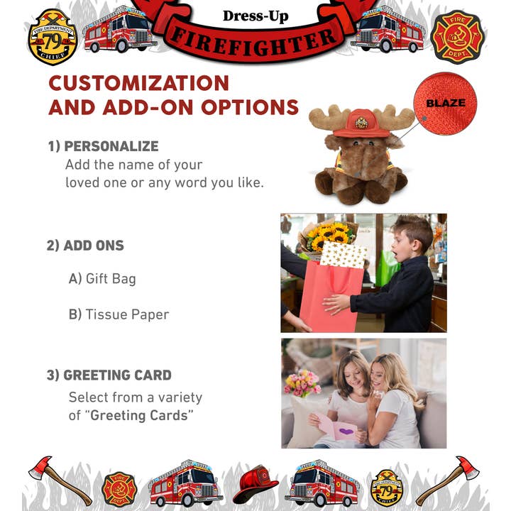 Cota Global - Wholesale Stuffed/Plush Toy - Kids & Baby - Plush Fireman - Super Soft Plush - Brown Lying Moose1