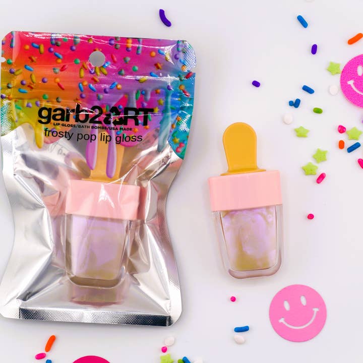 garb2ART - Wholesale Lip Gloss - Frosty Pop Lipgloss | White 1