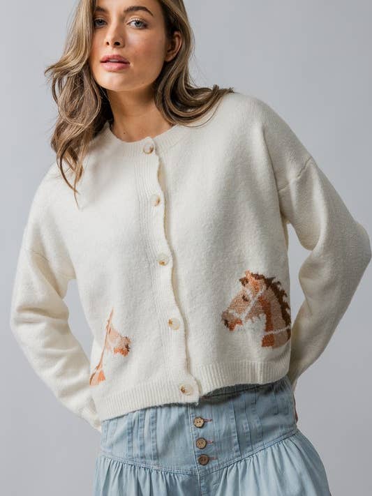 Urban Daizy - Wholesale Cardigan - Women's - Equestrian Dream Cardigan