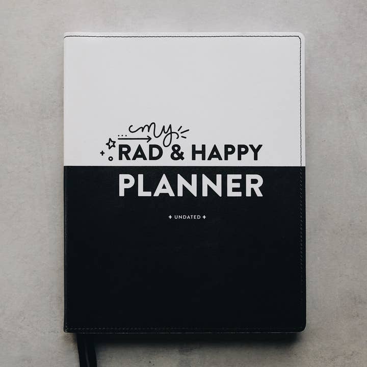 8x10 Undated Planner - Halfsies Edition for wholesale by Rad & Happy