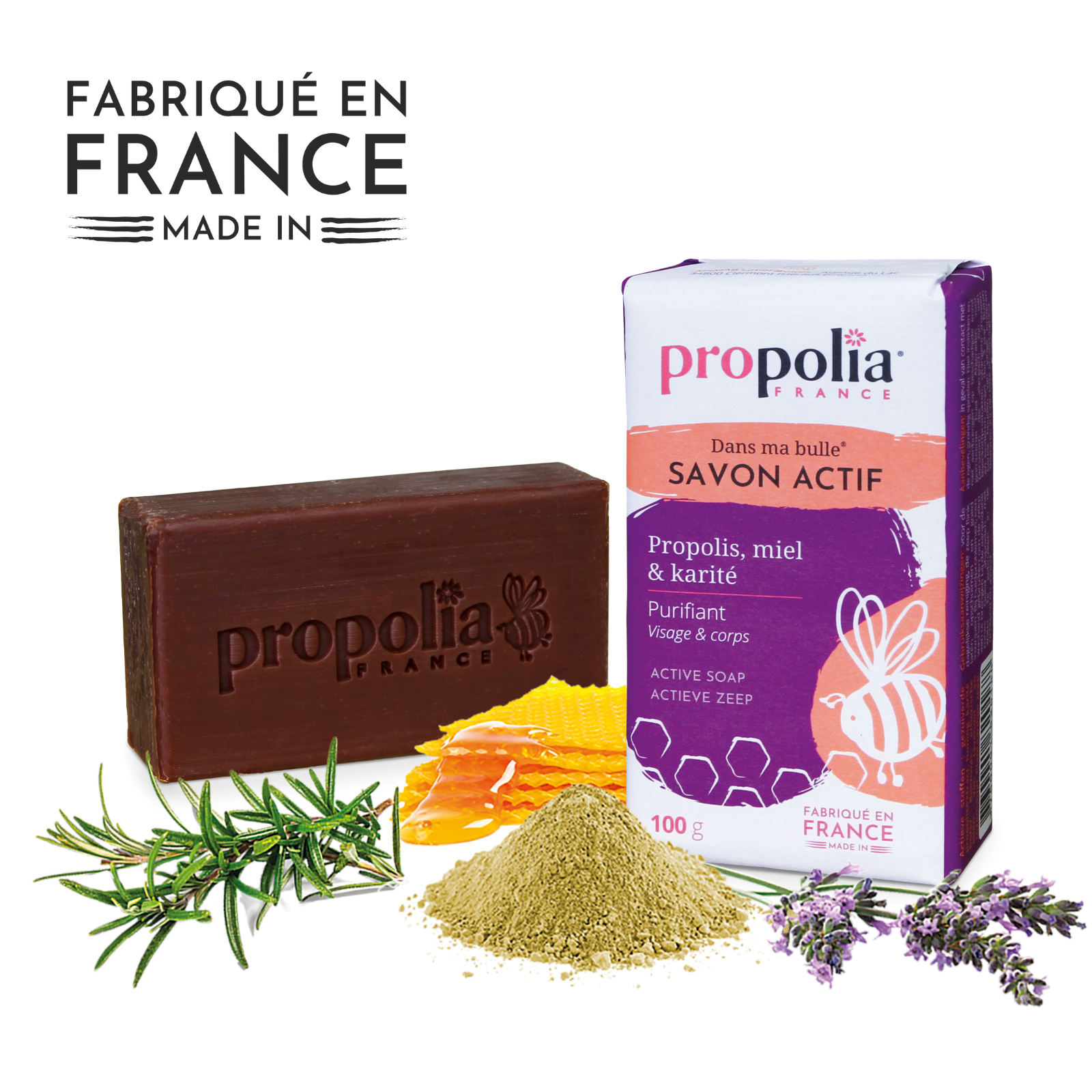 Propolia® - Wholesale Bar Soap - Active Soap - Face & Body - Propolis, Honey & Shea Butter -100g1