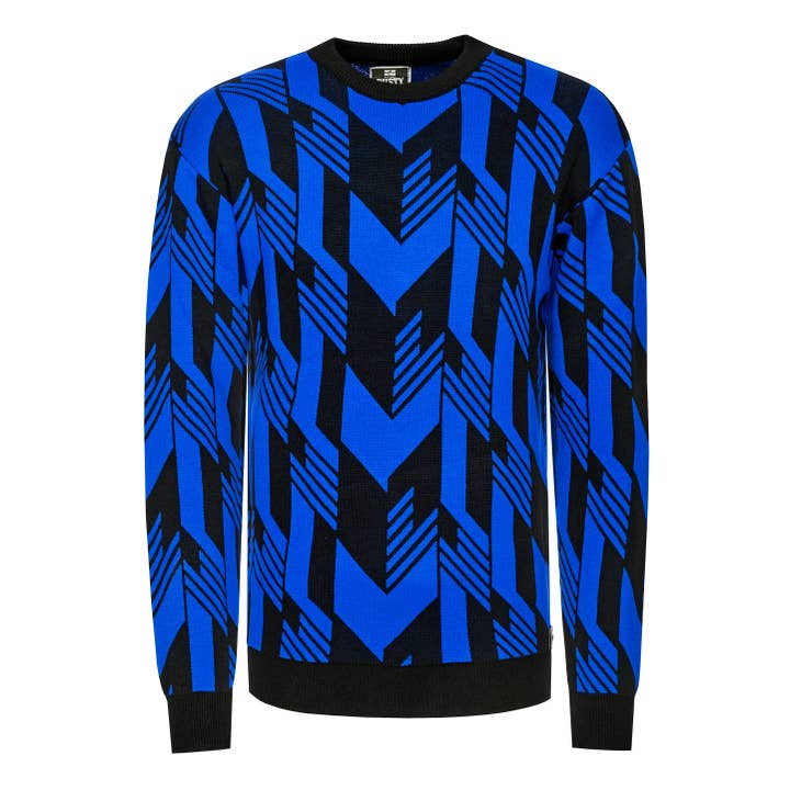 Contrast Fine Knit Crew Neck Sweater 13420 for wholesale by Rusty Neal