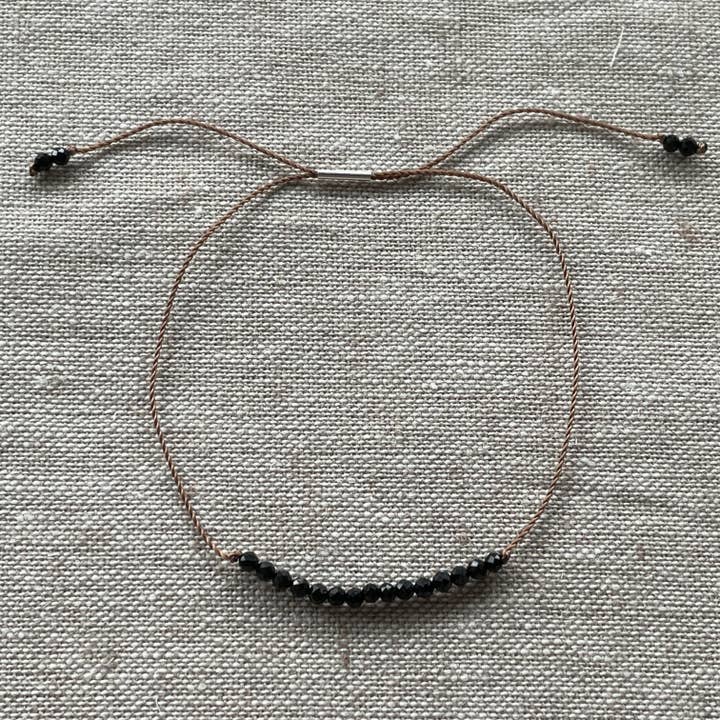 Soulsilk - Wholesale Beaded Bracelet - Black Spinel Bracelet- Hope2