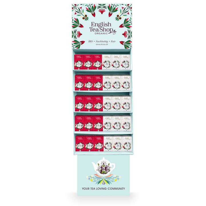 Display riempito Calendario dell'Avvento mini 2 volte per la vendita all'ingrosso da parte di English Tea Shop