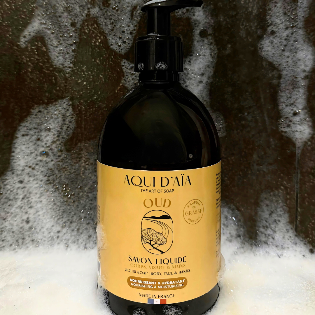 Aqui d'Aia - Wholesale Body Wash/Shower Gel - NEW ✨ Liquid soap scented OUD WOOD 500ML1