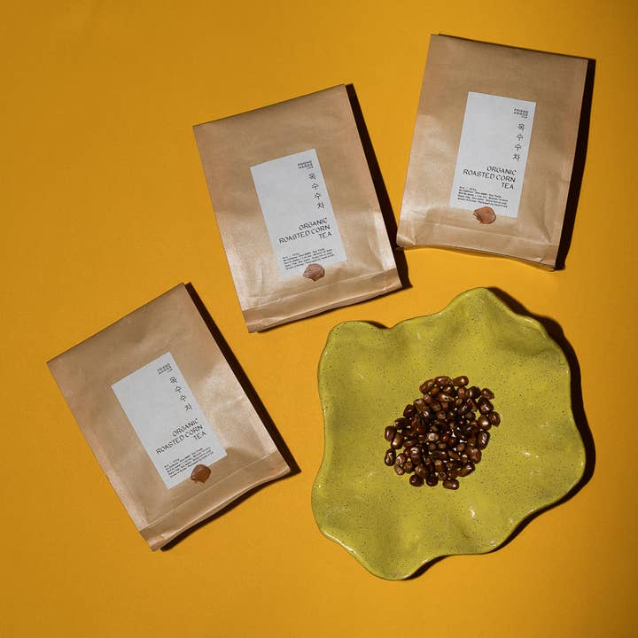 Friend Hangs - Wholesale Loose Tea - Organic Roasted Corn Korean Herbal Tisane Tea Whole Kernels
