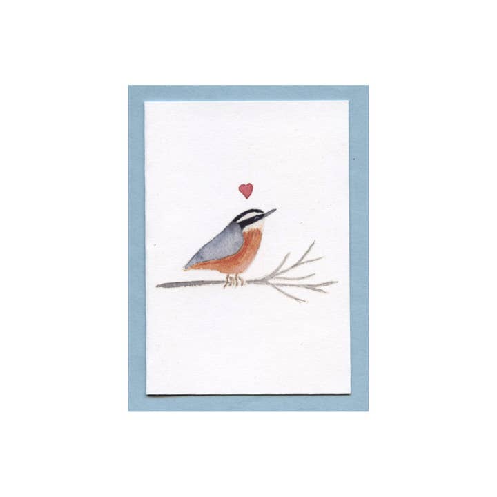 Red-breasted Nuthatch - Enclosure Card for wholesale by Zucchini Fish