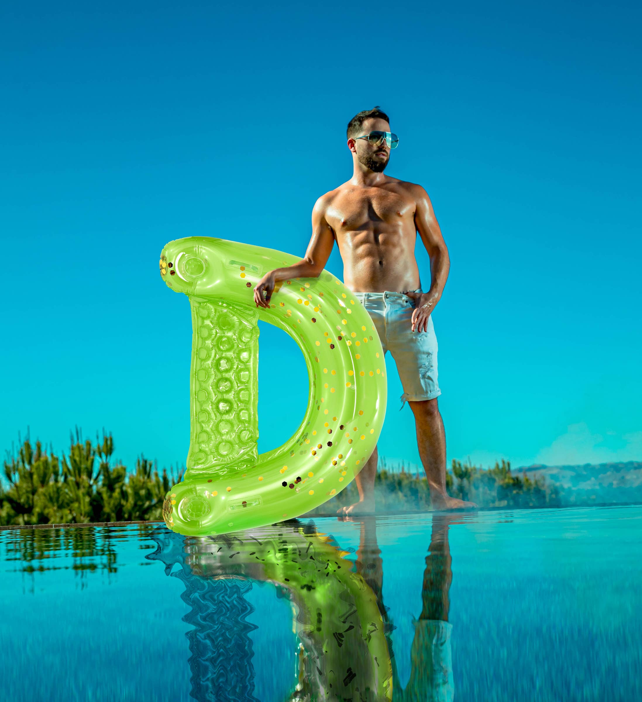 Cota Global – Großhandel Aufblasbares – POZA - GRÜNER GOLD POOLSTUHL6