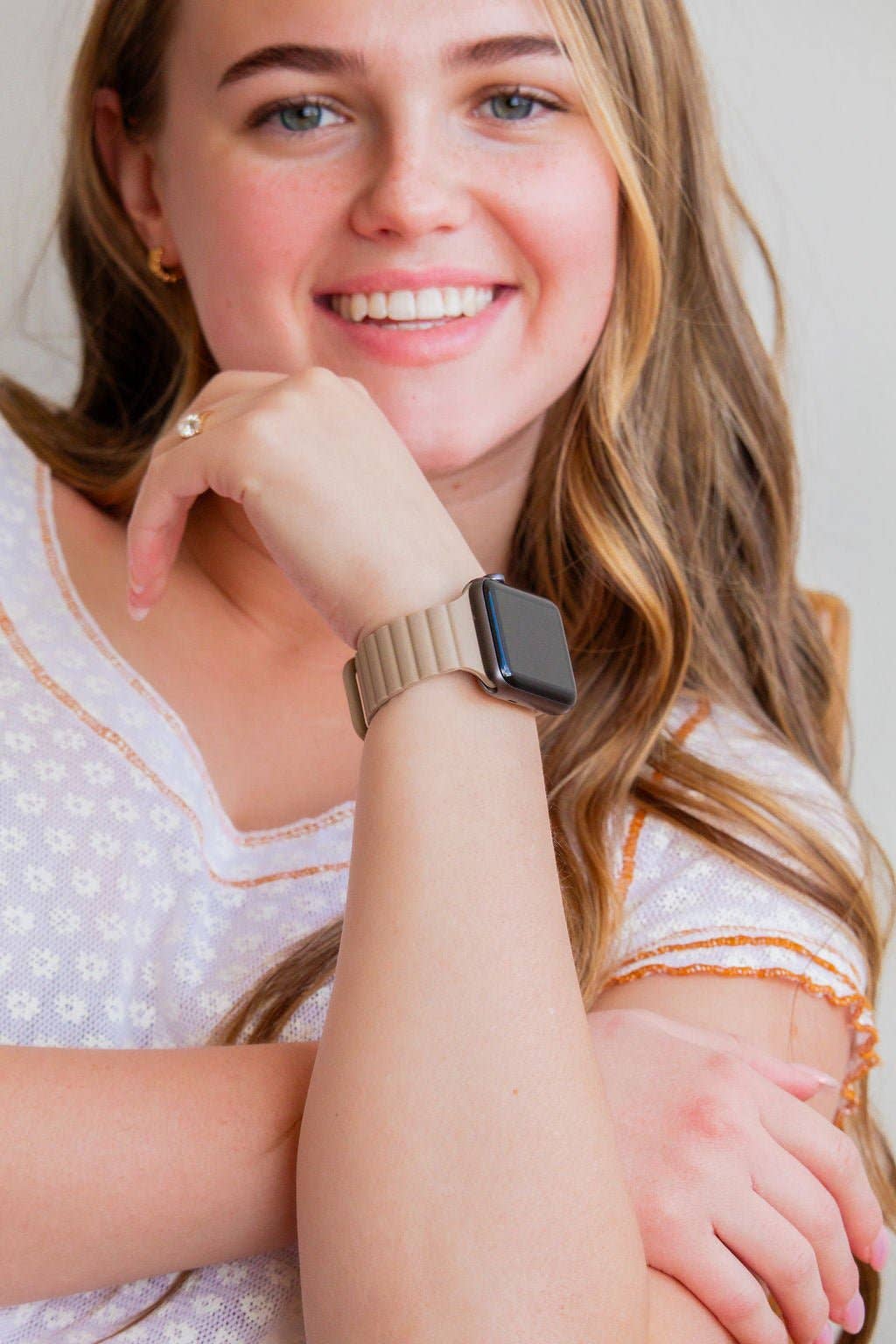 Shop Andi - Wholesale Watch Band/Strap - Women's - Desert Tan Magnetic Loop Watch Band0