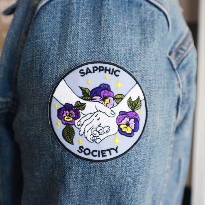 Luck and Lavender Studio - Wholesale Patch - Sapphic Society Iron-On Patch3