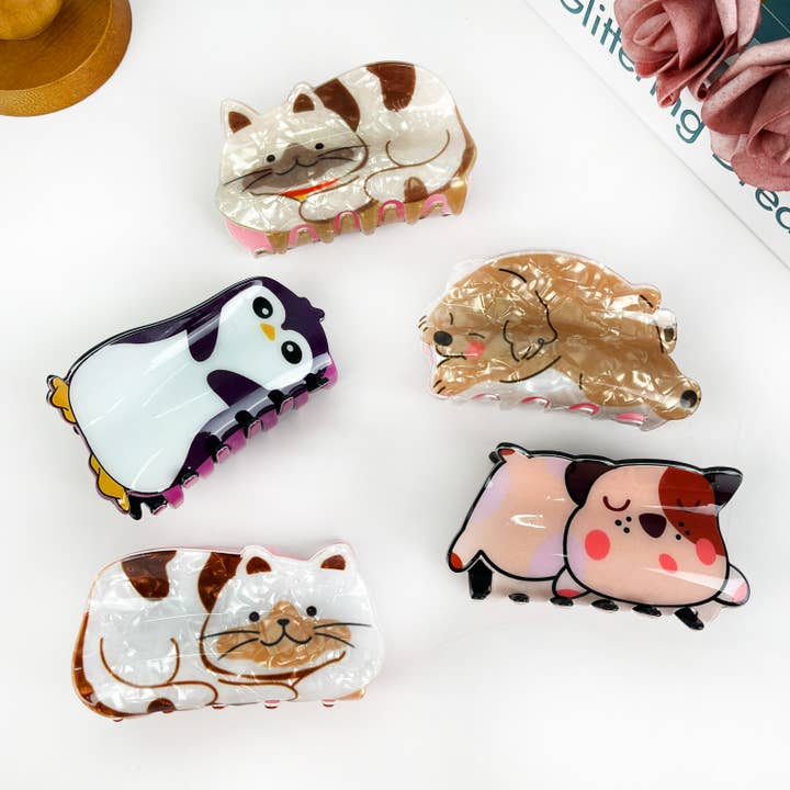 Cute Animal Hair Clip for wholesale by SoapElenGlen